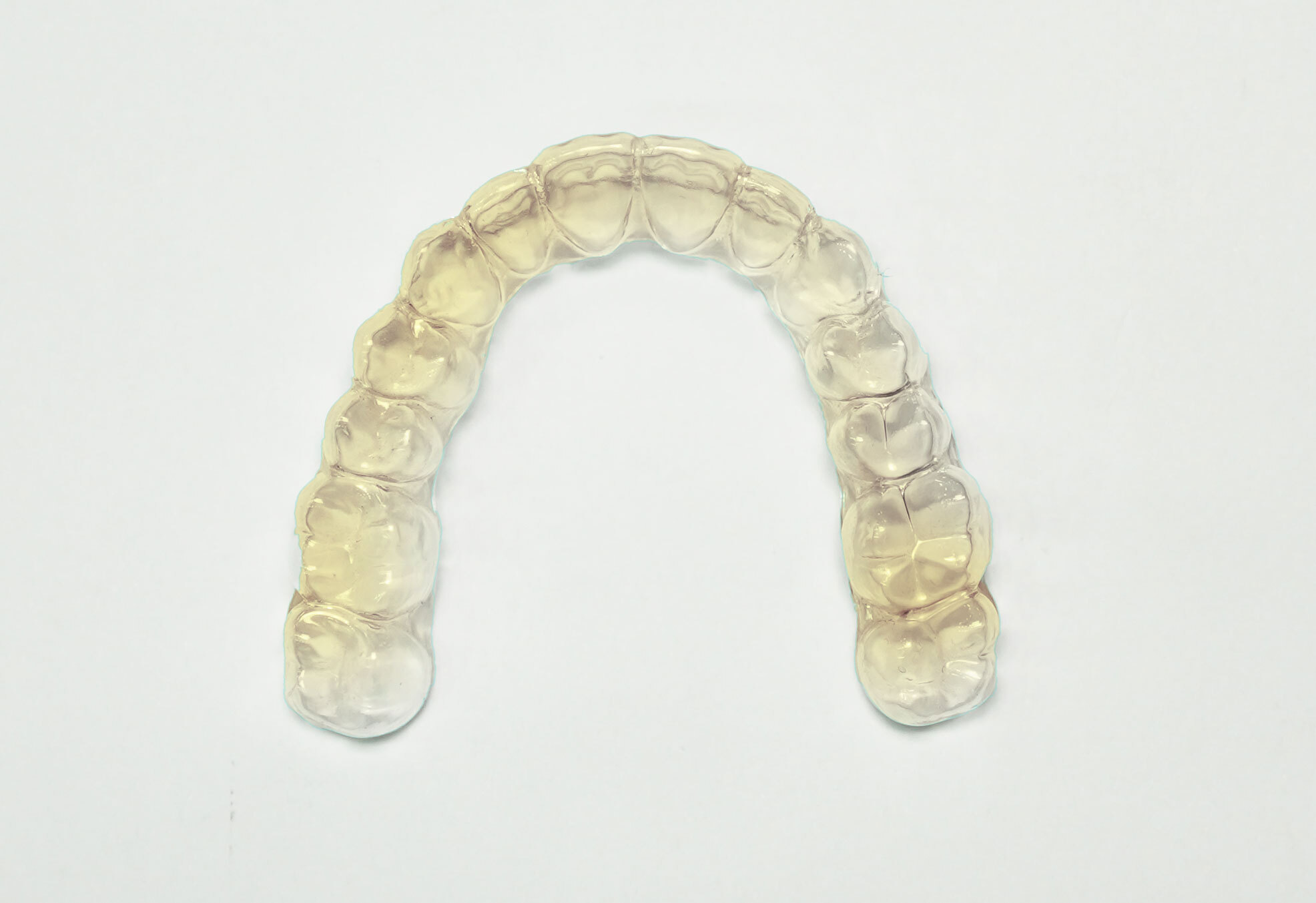Other aligner after mustard stain test