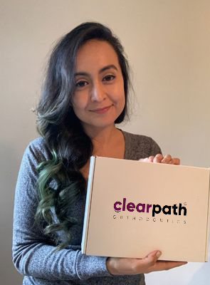 A smiling ClearPath patient