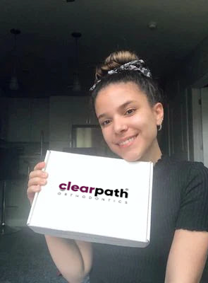 A smiling ClearPath patient